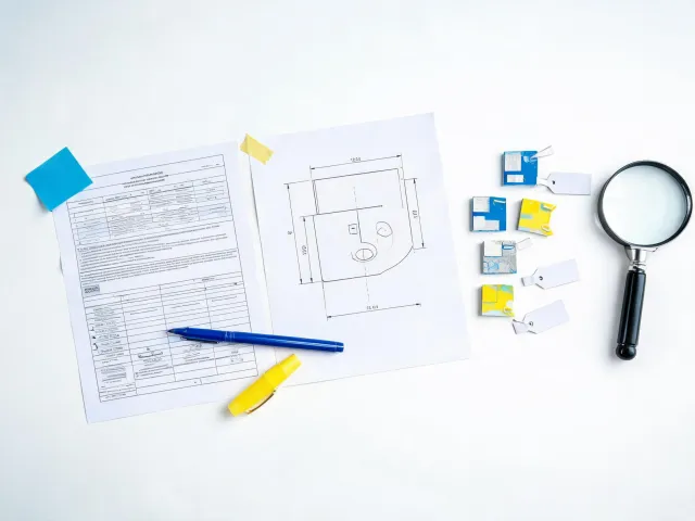 Laser material test planning desk